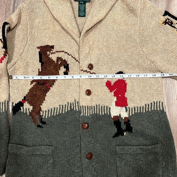Vintage hand knit Ralph Lauren equestrian cardigan - Picture 6 of 7